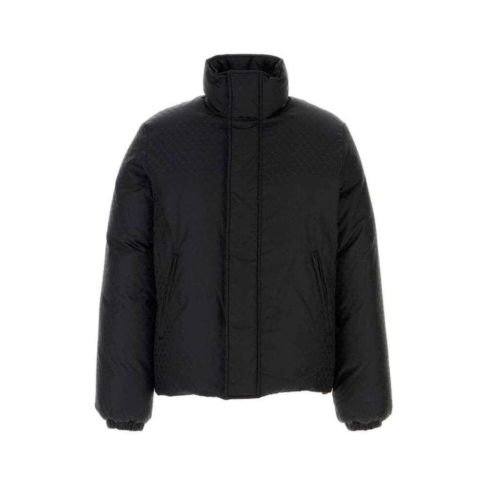 Alexander Mcqueen Men Black Nylon Down Jacket